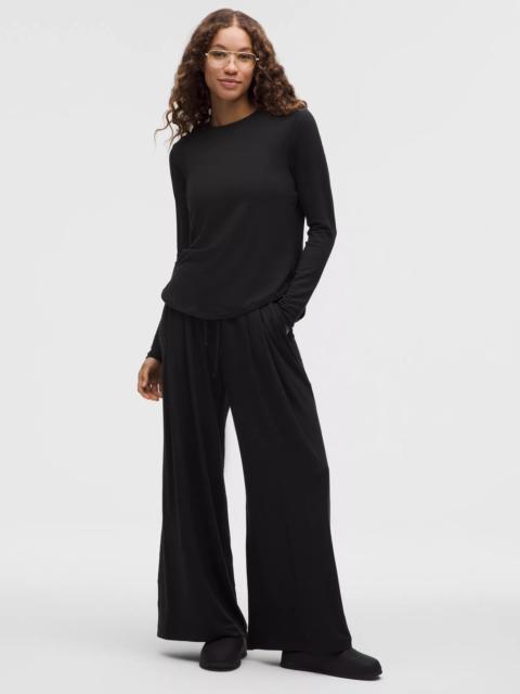 BeCalm High-Rise Pleated Extra-Wide Leg Pant