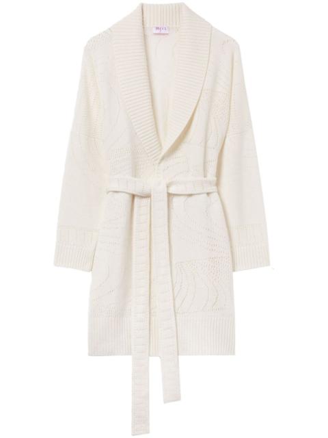 pointelle-knit cashmere cardigan