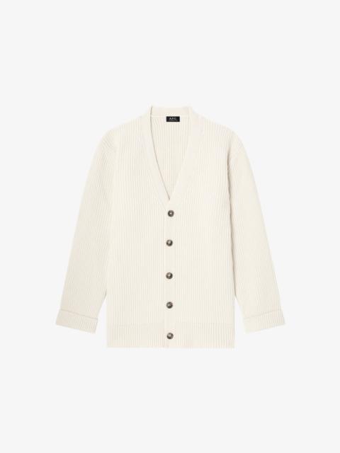 WOOL-CASHMERE UNISEX CARDIGAN