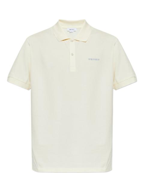 logo-detail polo shirt