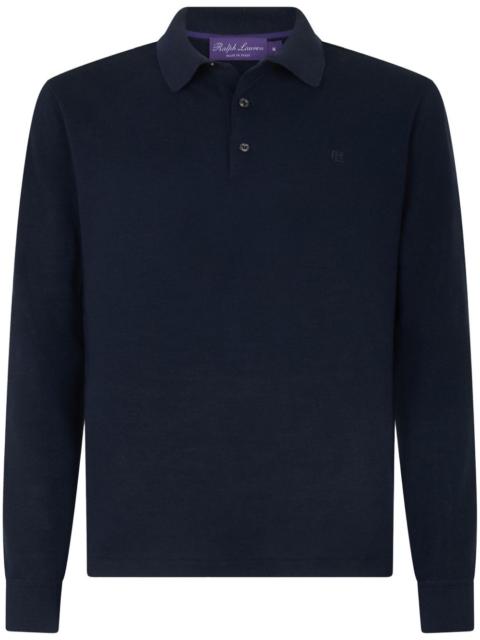 logo-embroidered polo shirt