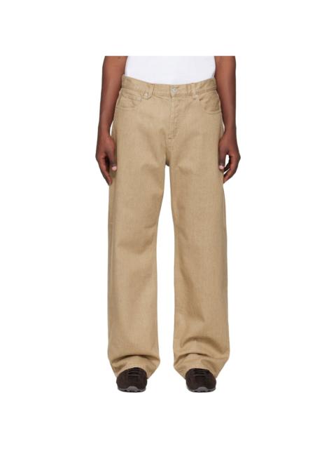 Beige 'The straight de-Nîmes' Jeans