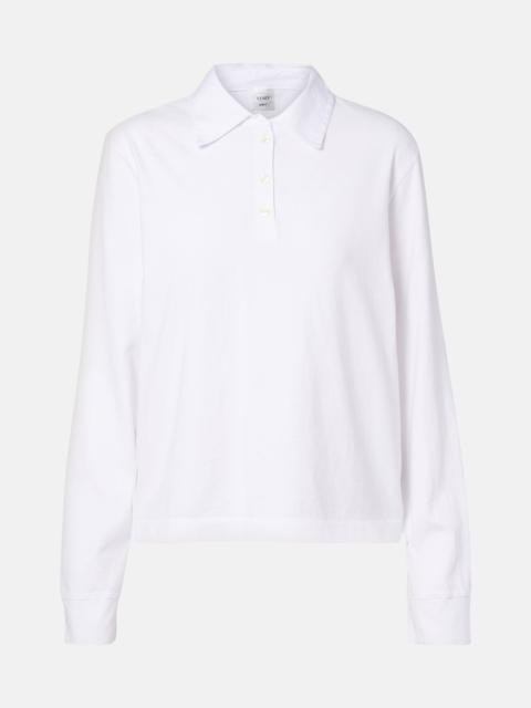 Margo cotton jersey polo sweater