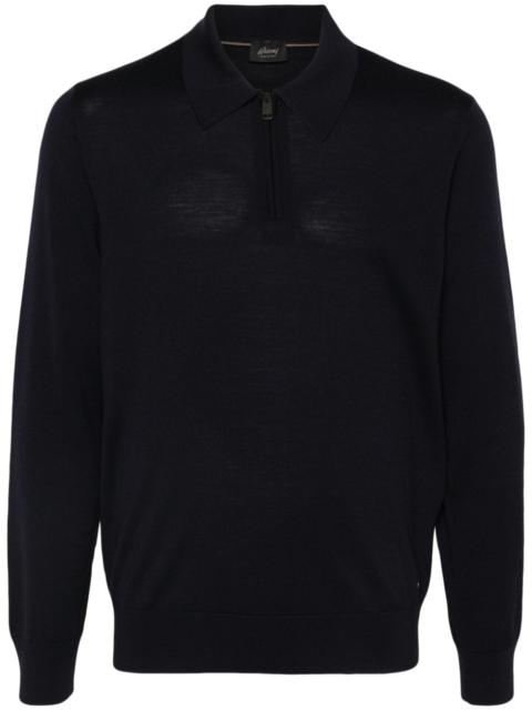 logo-plaque polo shirt