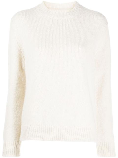 crew-neck knitted jumper