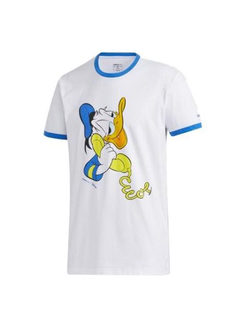 adidas neo Round Neck Sports Short Sleeve White GJ5631