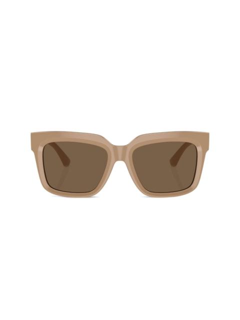 monogram-plaque wayfarer sunglasses