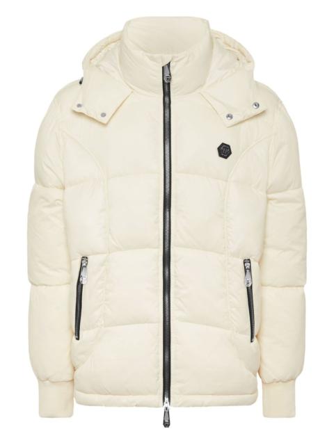 hooded puffer jacket