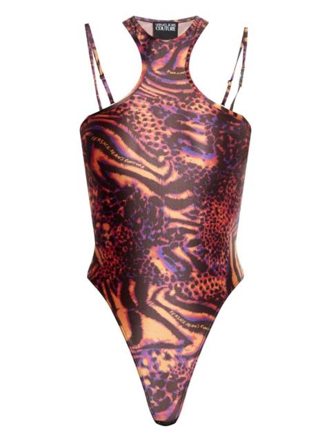 animal-print bodysuit