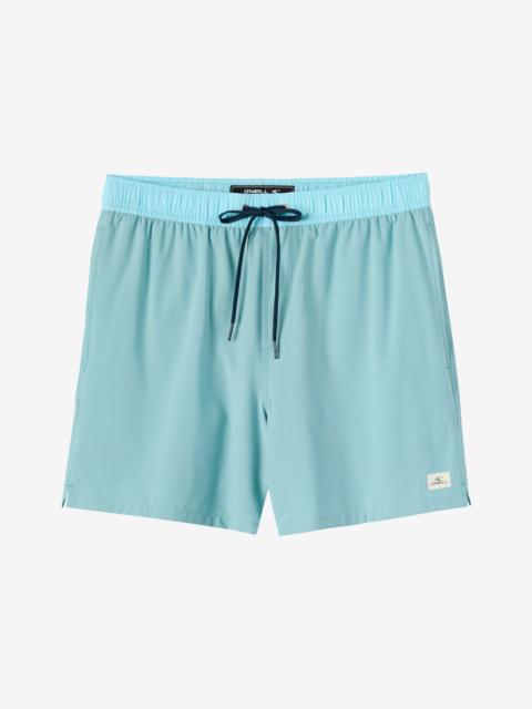 Hermosa Light Lined Elastic Waist 17" Swim Trunks
