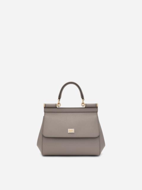 Small dauphine leather Sicily bag