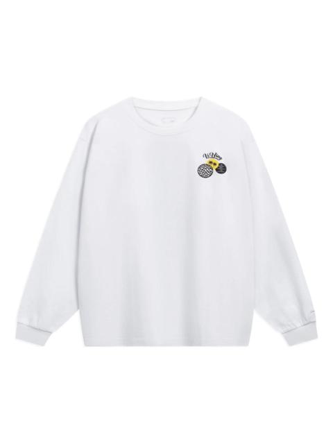Li-Ning Skateboarding Graphic Sweatshirt 'White' AHST079-3