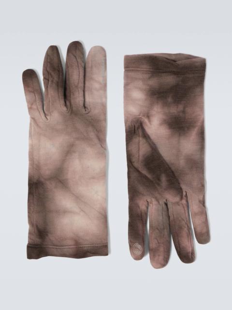 CloudMerino tie-dye wool gloves
