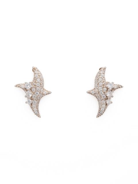 CRYSTAL CLEAR TWISTER EARRINGS