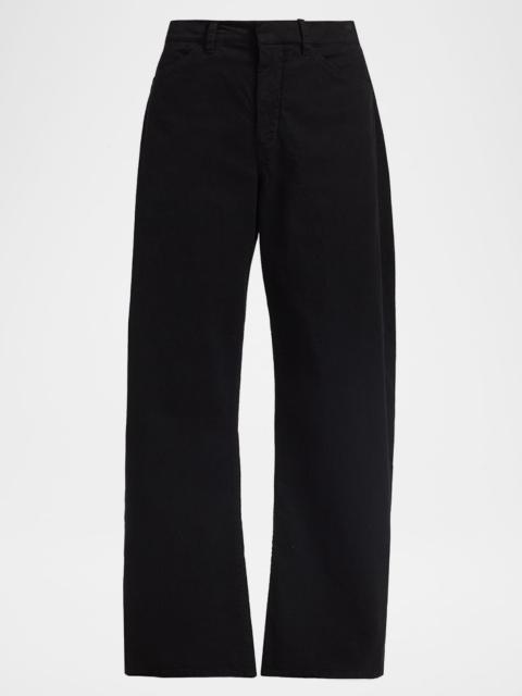 Tribeca Barrel-Leg Ankle Pants
