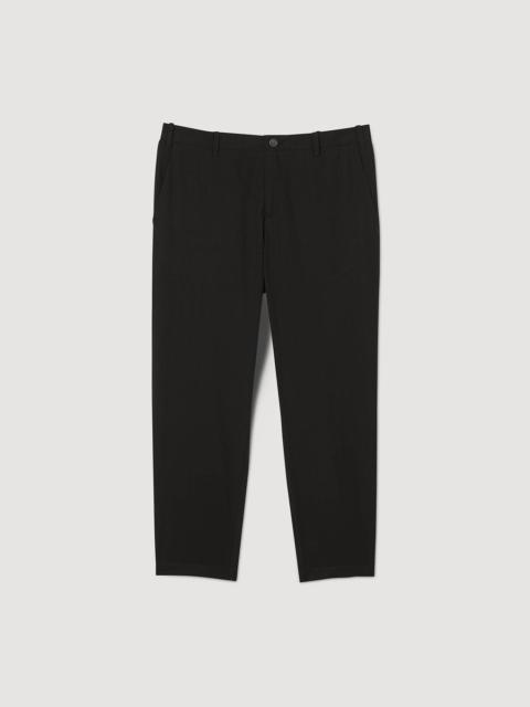 COTTON CARROT-CUT TROUSERS