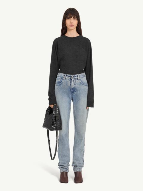 Straight-leg jeans