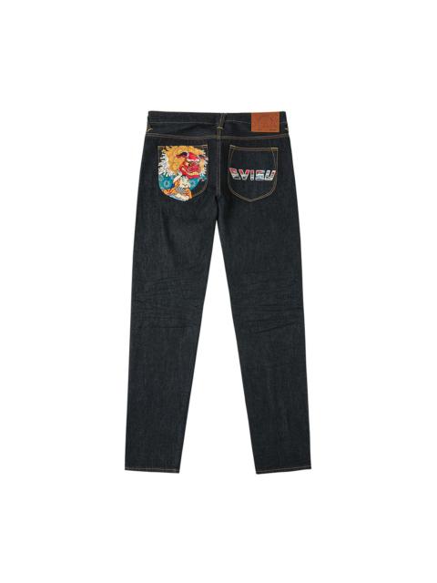 Godhead Lion Dance and Logo Print Carrot Fit Jeans #2017