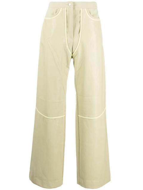 Rodeo seam-detail straight-leg jeans