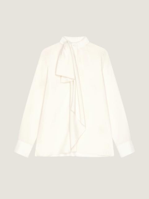 BLOUSE IN SILK WITH BOW DETAIL