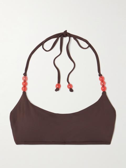 Laird Embellished Bikini Top