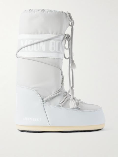Icon Shell And Faux Leather Snow Boots