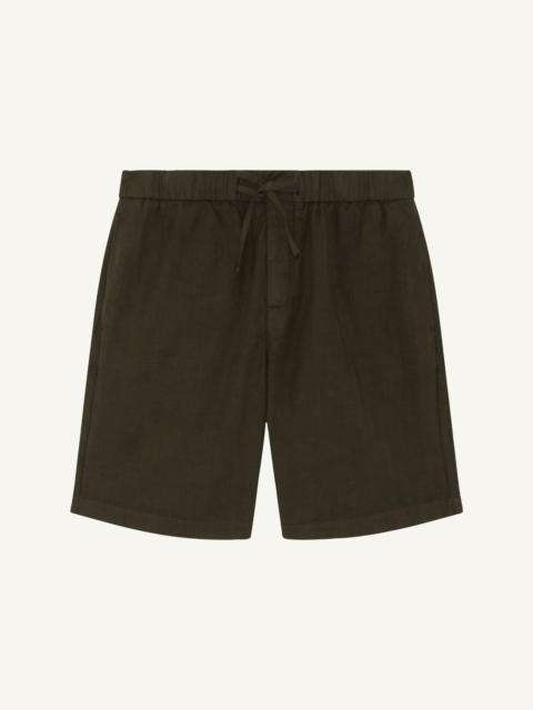 FELIPE HERRINGBONE LINEN SHORTS