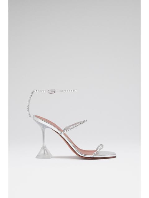 GILDA GLASS SANDAL TRANSPARENT PVC AND WHITE CRYSTALS