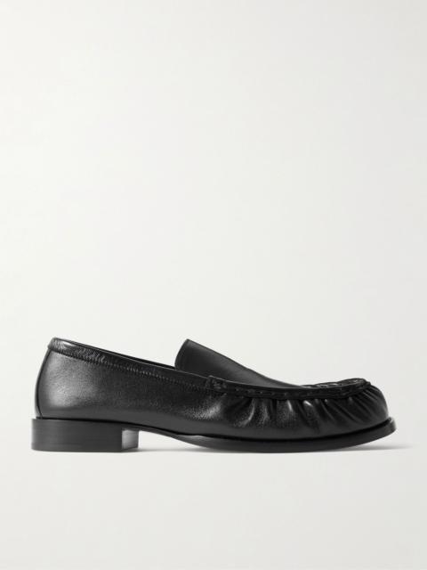 Leather loafers Black