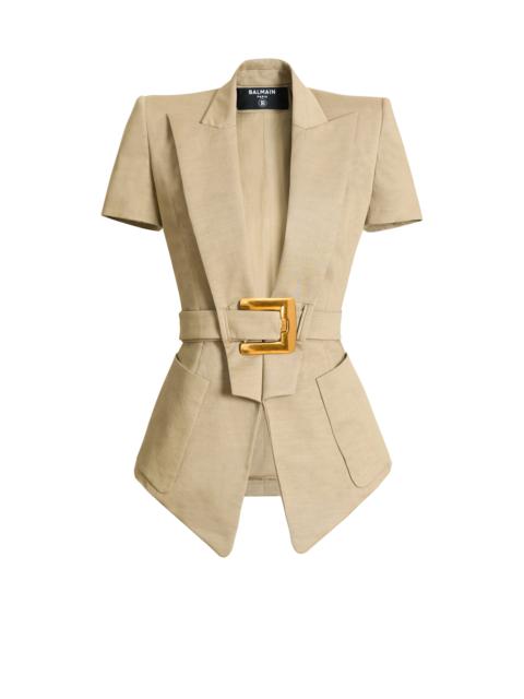 Belted gabardine Anthem jacket