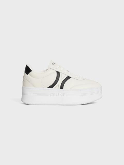 CELINE - BLOCK SNEAKERS WITH BACK TRIOMPHE AND WEDGE OUTSOLE IN CALFSKIN