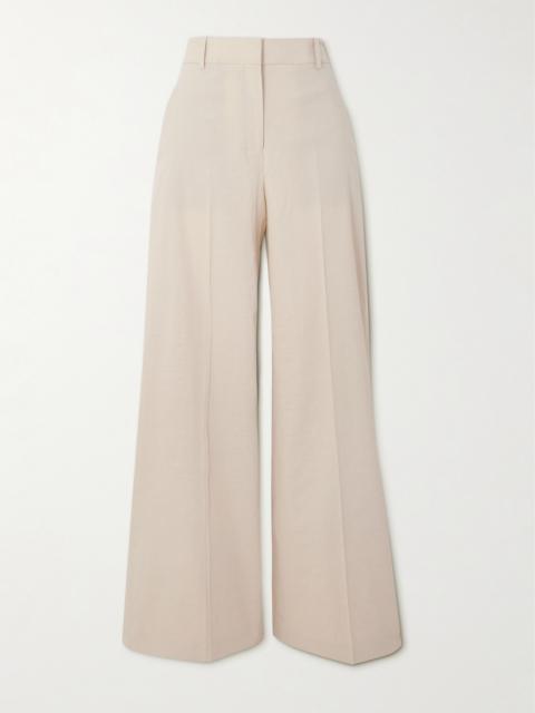 Treeca Linen-blend Wide-leg Pants