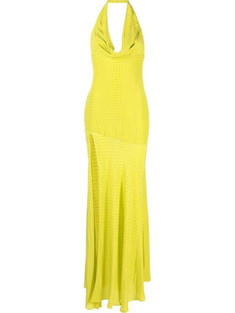 halter-neck gown