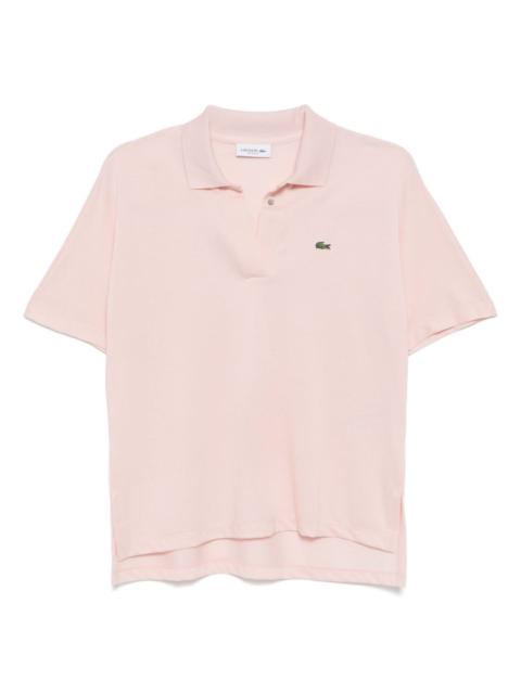 fluid piqué polo top