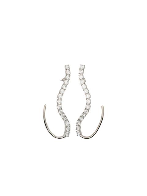 curved-effect earrings