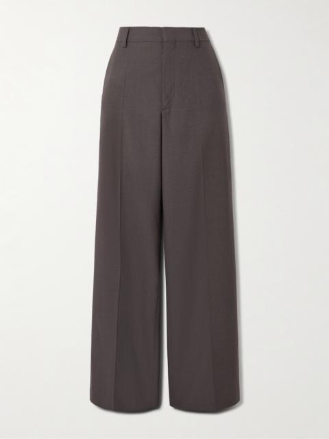 Grain De Poudre Wool Wide-leg Pants