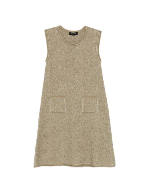 patch-pocket mini dress