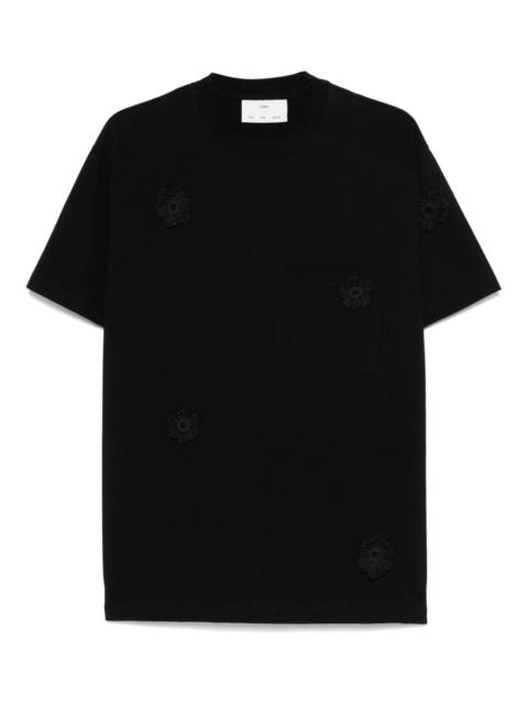 Daisy-appliqué T-shirt