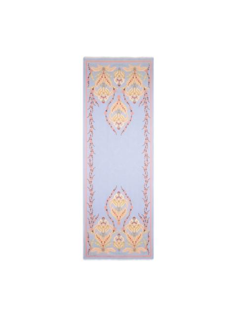 patterned-jacquard scarf