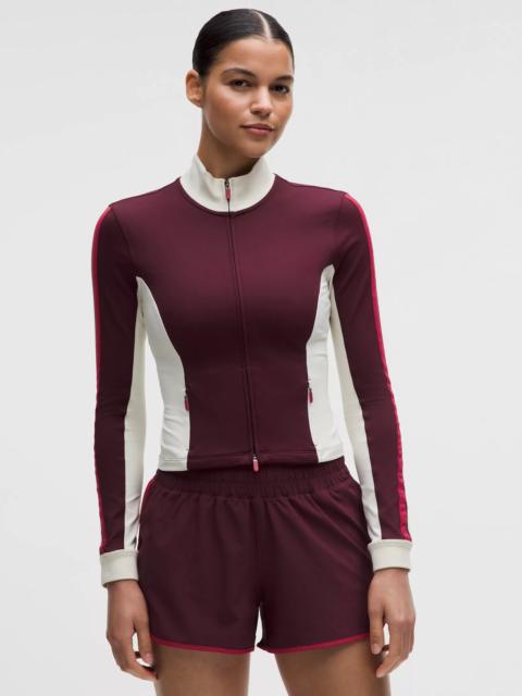 Striped Slim-Fit Track Jacket