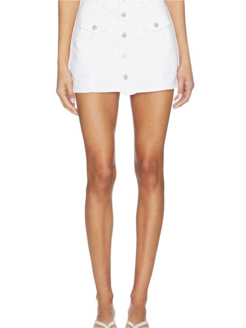 Button Front Skort