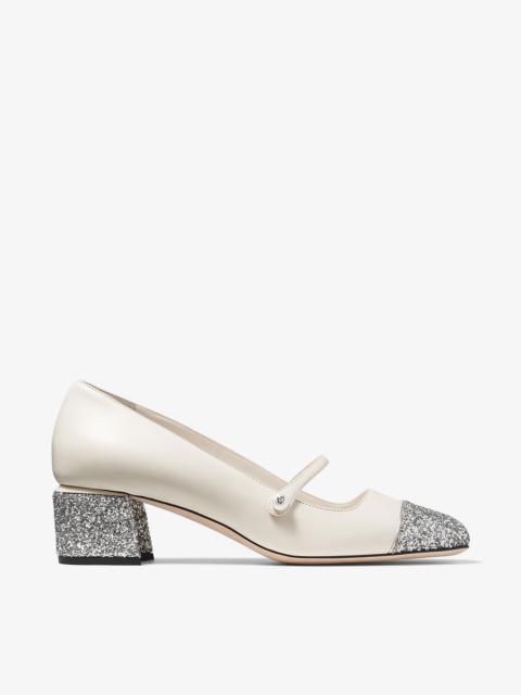 Elisa 45
Silver/Latte Glitter Leather Pumps