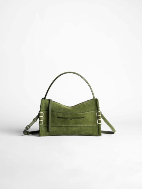 SMALL LOAFER BAG IN KHAKI SUEDE