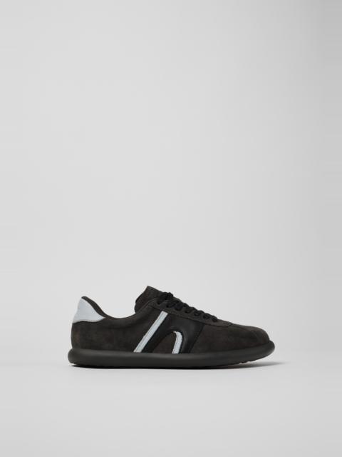 Gray-black Nubuck/Leather Sneaker for Women