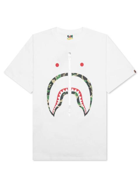 ABC CAMO SHARK TEE - WHITE/GREEN
