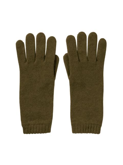 Women's Cashmere Green Gloves