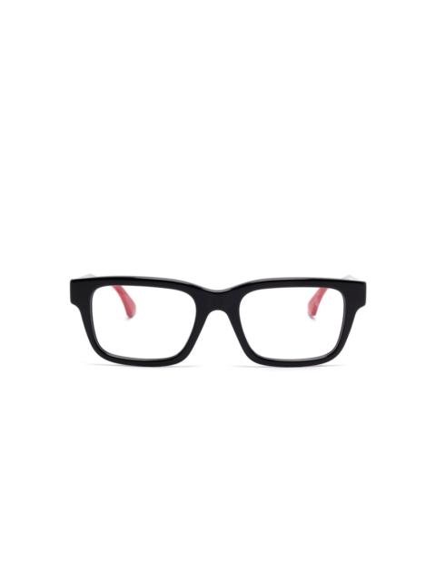 rectangular-frame glasses