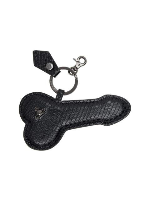 Black Snake Embossed 'Penis' Keychain