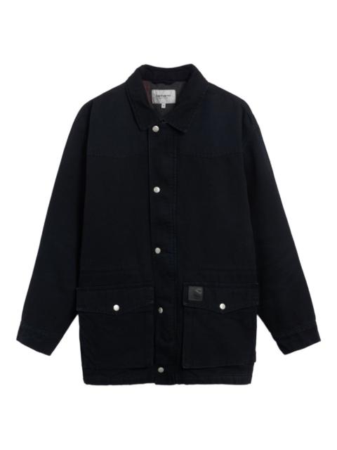 buttoned pocket coat