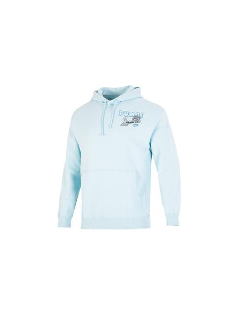 PUMA Downtown Logo Hoodie 'Blue' 537753-30